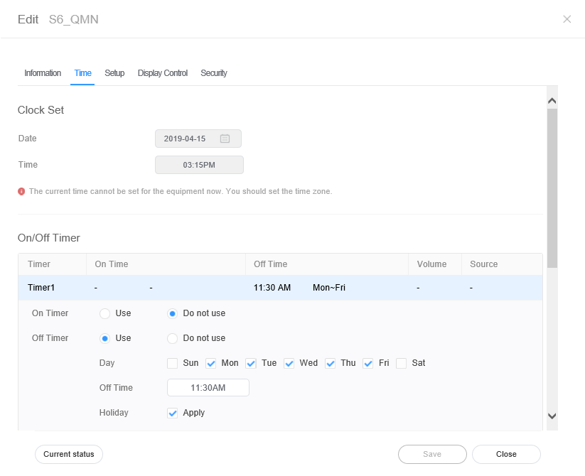 장치 관리하기 - MagicINFO RM Server - Global Site